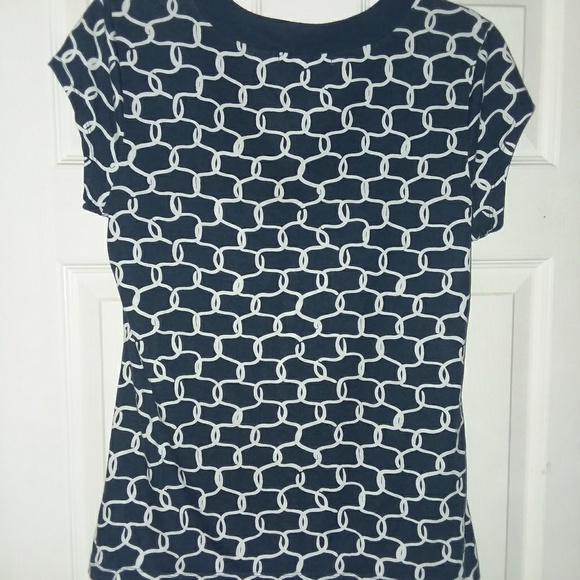 Liz Claiborne Navy&White V-Neck - Picture 8 of 8